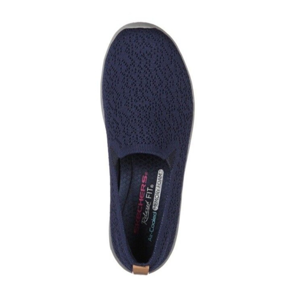Skechers Womens Mellow Drama Navy Flats Size 9.5 (2400133)